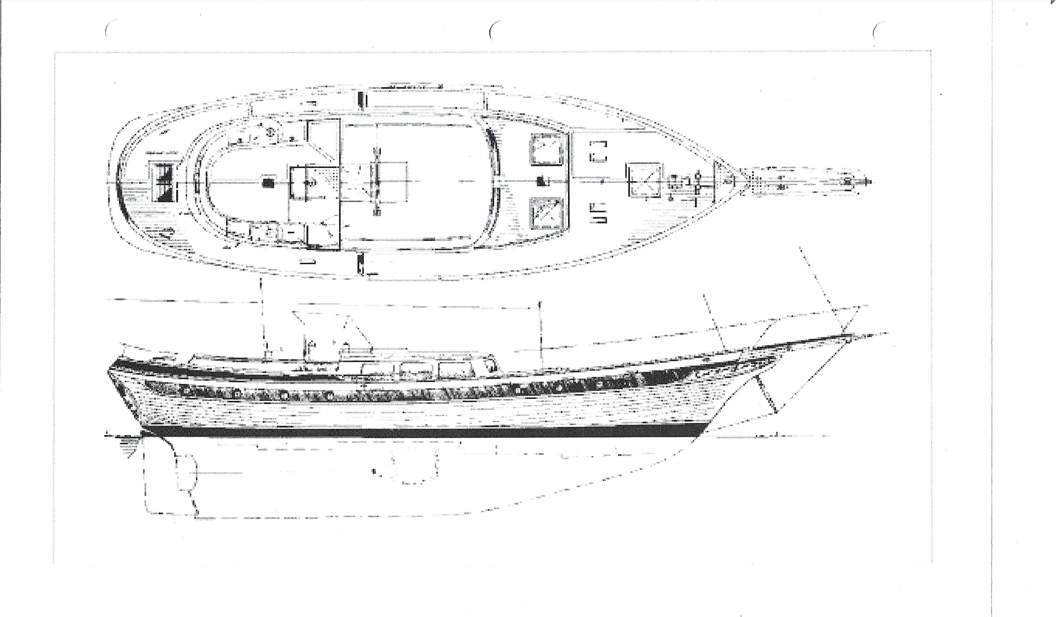 CT-54 Topside & Profile View — Blueprint