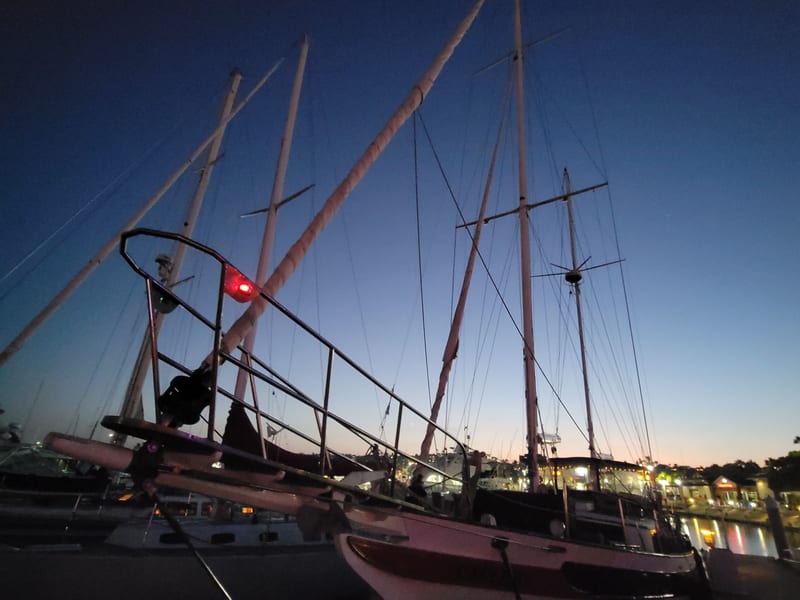 Sailboat under full sail